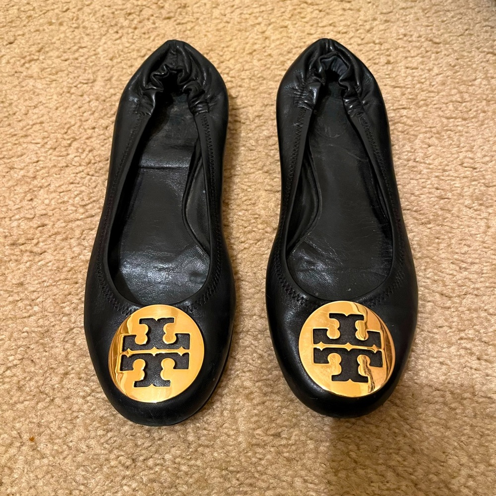 Tory Burch lamb skin flats